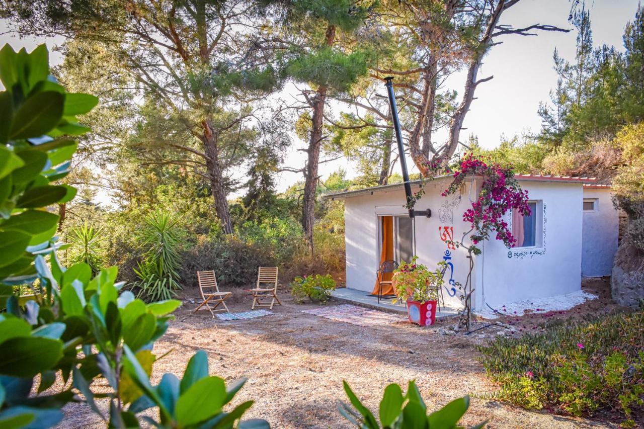 Theológos Drolma Ling Nature Cabins מראה חיצוני תמונה